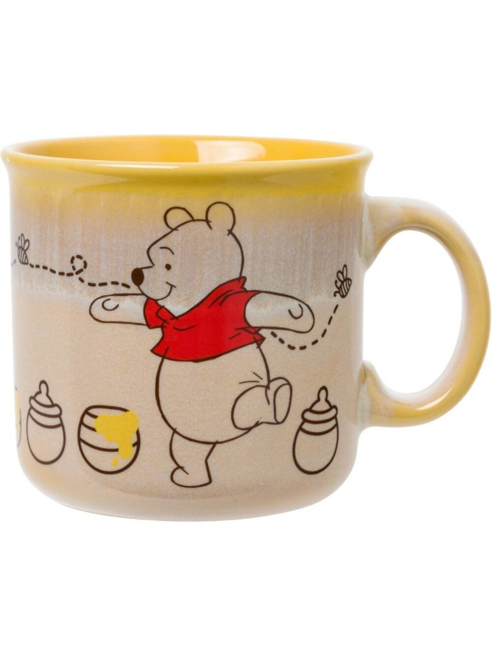 Disney Winnie the Pooh Bees Camper Mug - 20oz Reactive Glaze Coffee Cup
